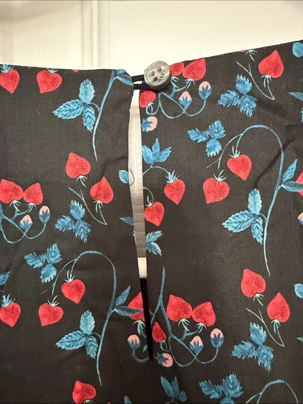 J. Crew Black Floral Smocked-Waist Long Sleeve Blouse with Liberty Print